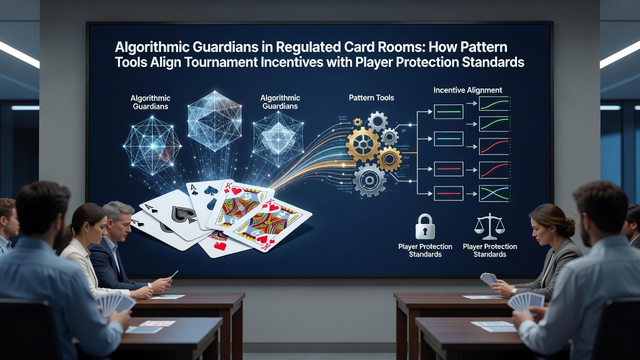Algorithmic pattern tools monitoring poker tournament activity in a regulated card room setting