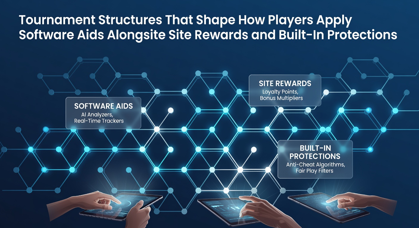 Tournament structures influencing software tool application in poker events with reward systems and security features